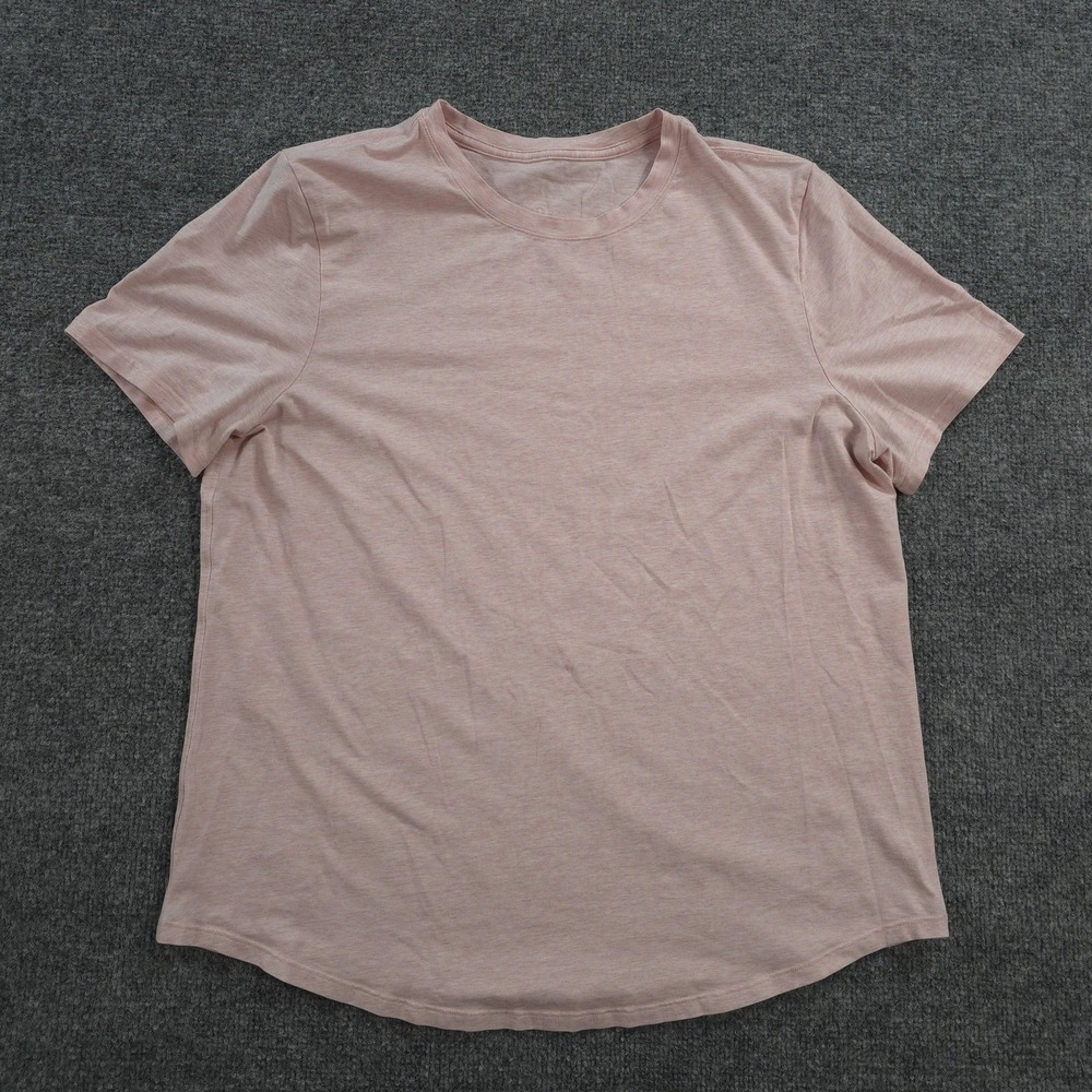 Lululemon Shirt Womens 8 Pink Love Crew Performance Tee Gym Run Yoga Athletic